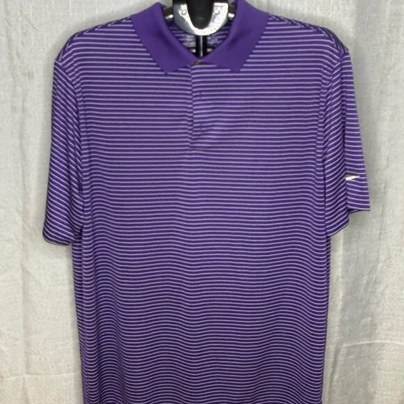 Nike Golf - Men's Striped Golf Polo Shirt - Size XL - Picture 2 of 5